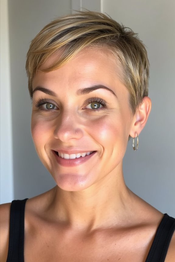 36+ Cutest Ways to Get a Pixie Cut With Highlights for a Dimensional Crop in 2025 41 sleek pixie with highlights