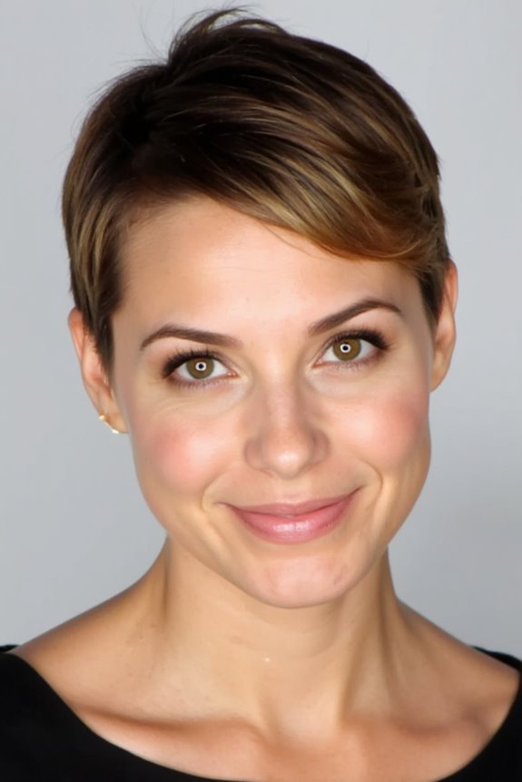 35+ Most Flattering Ways to Get a Pixie Cut for Round Face Shapes in 2025 75 sleek pixie with razor cut