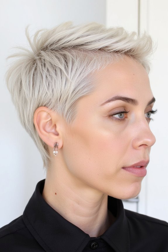 23+ Prettiest Platinum Pixie Cuts for Cooler Blonde Crop in 2025 17 sleek platinum pixie cut