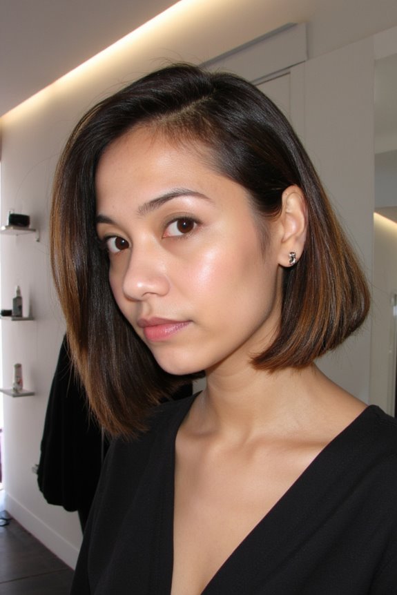 26+ "Bouncy Bob" Haircuts Women Love Having for 2025 85 sleek polished bob hairstyle