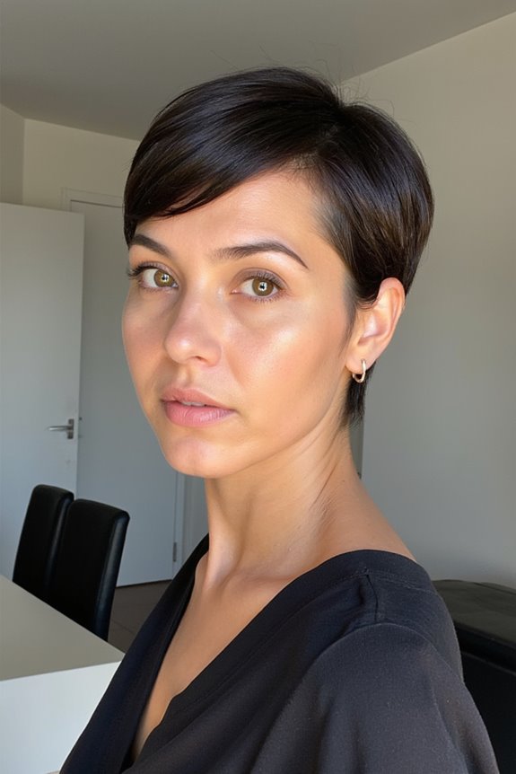20+ Sassy Pixie Haircuts That Are Owning in 2025 9 sleek polished pixie elegance