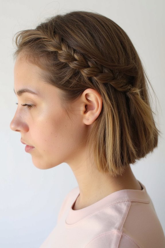 34+ Cutest Braids for Short Hair in 2025 99 sleek reverse braid technique