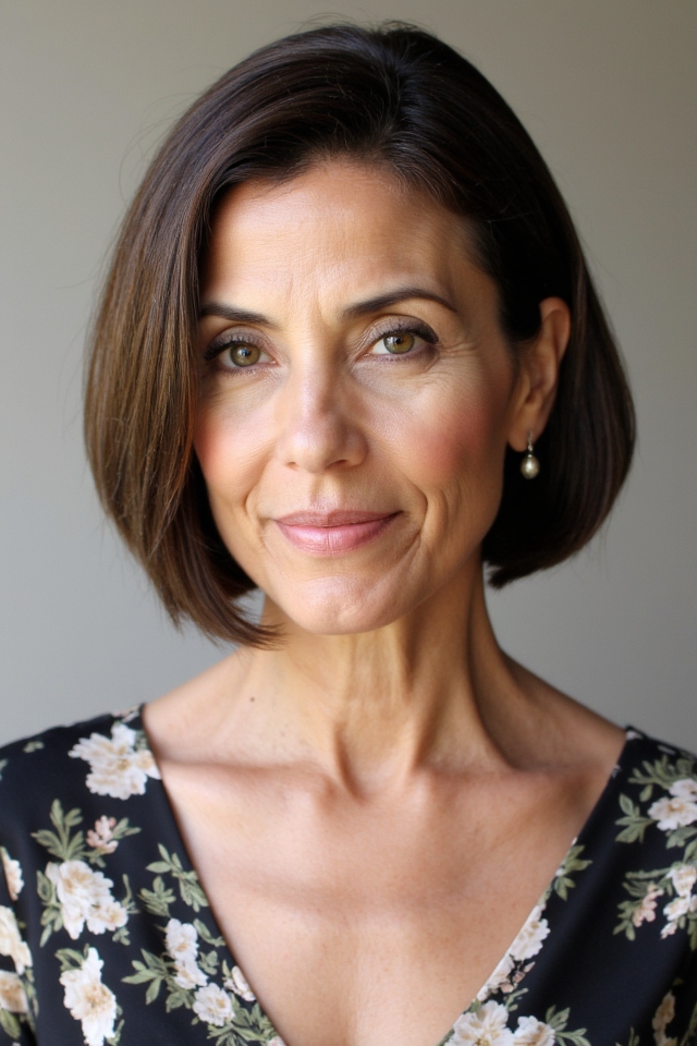 42+ Classic Short Bob Haircuts for Ladies Over 60 Who Want a Youthful Style in 2025 104 sleek short bob hairstyle