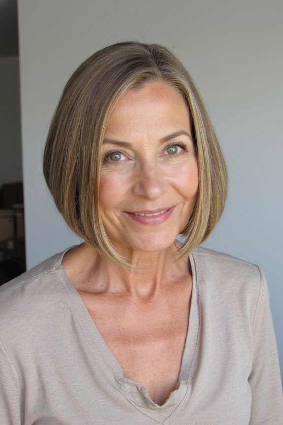 22+ No-Fuss, Yet Stylish Short Bob Haircuts for Women Over 70 in 2025 11 sleek sophisticated bob hairstyle