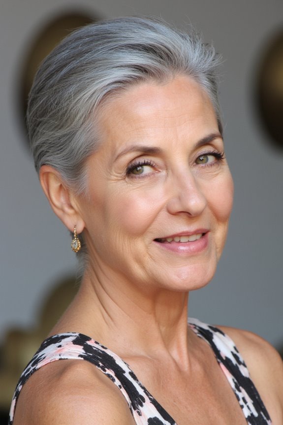 38+ Gorgeous Short Hairstyles for Women in Their 60S With Grey Hair in 2025 57 sleek sophisticated short hairstyle