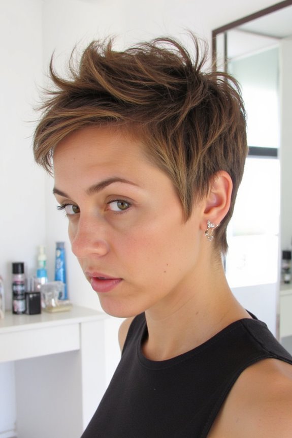 47+ Textured Pixie Cut Ideas for a Messy, Modern Look in 2025 46 sleek tapered nape pixie