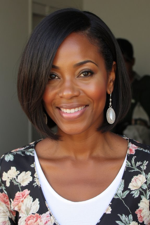 20+ Youthful Short Natural Haircuts for Black Women Over 50 in 2025 33 sleek versatile bob hairstyle