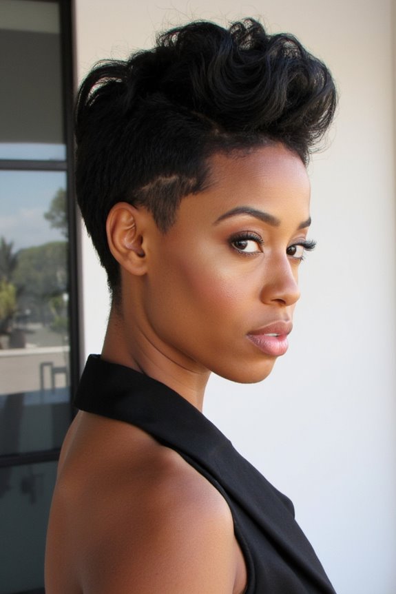 40+ Incredible Short Hairstyles for Black Women in 2025 100 sleek volume with fade