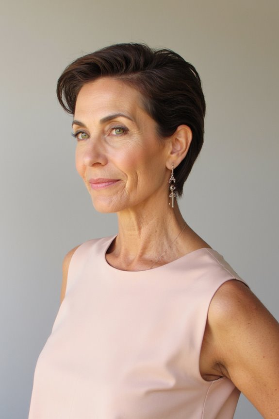44+ Stylish & Fuss-Free Short Hairstyles for Women Over 50 in 2025 86 slicked back elegance for women