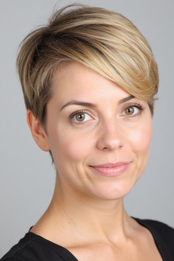 36+ Cutest Ways to Get a Pixie Cut With Highlights for a Dimensional Crop in 2025 2 soft blonde pixie highlights