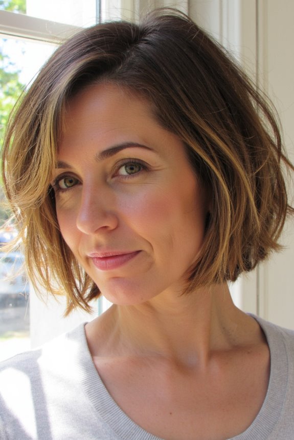 25+ Short, Light Brown Hair Ideas to Inspire Your Next Cut & Color for 2025 2 soft caramel balayage bob