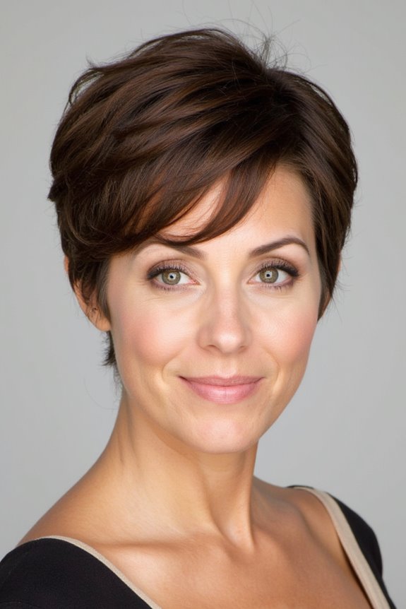 35+ Most Flattering Ways to Get a Pixie Cut for Round Face Shapes in 2025 55 soft curls side part