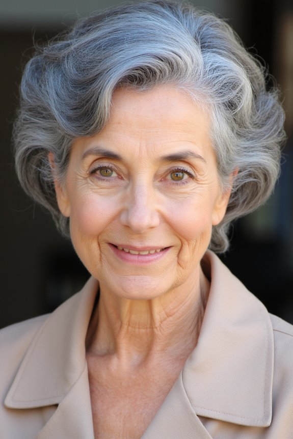 38+ Gorgeous Short Hairstyles for Women in Their 60S With Grey Hair in 2025 87 soft curls with highlights