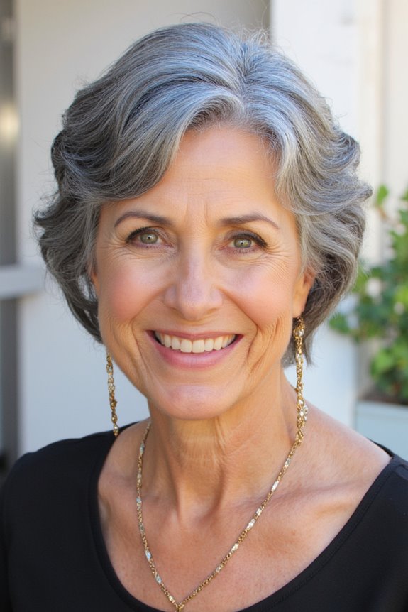38+ Gorgeous Short Hairstyles for Women in Their 60S With Grey Hair in 2025 53 soft curls with layers