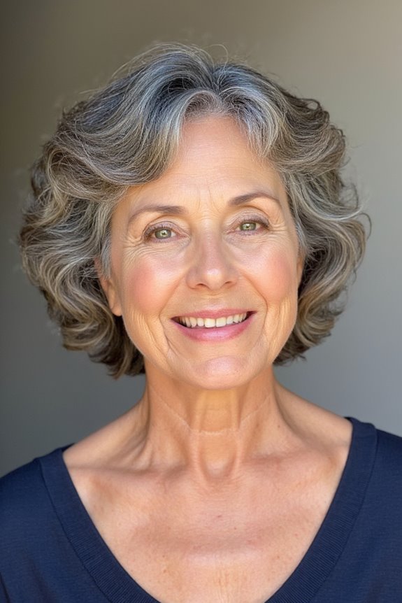 31+ Stylish Short, Curly Hairstyles for Older Women in 2025 18 soft curly bangs hairstyle