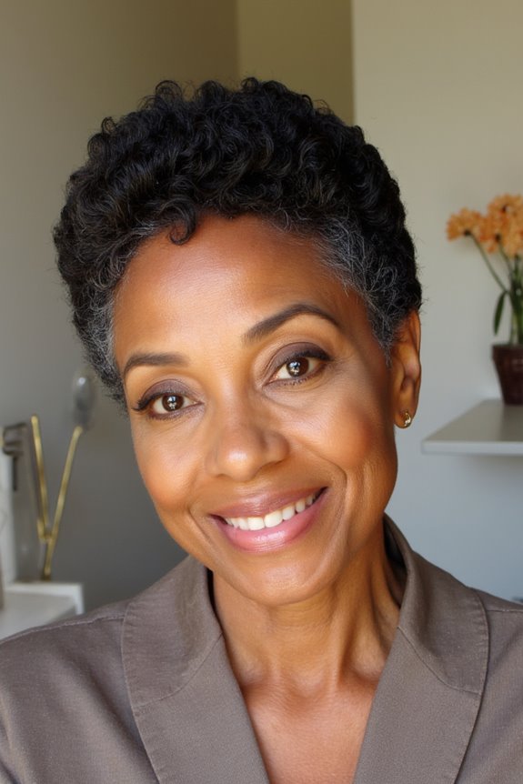 15+ Beautiful Short Natural Haircuts for Black Women Over 60 in 2025 18 soft feminine curly haircut