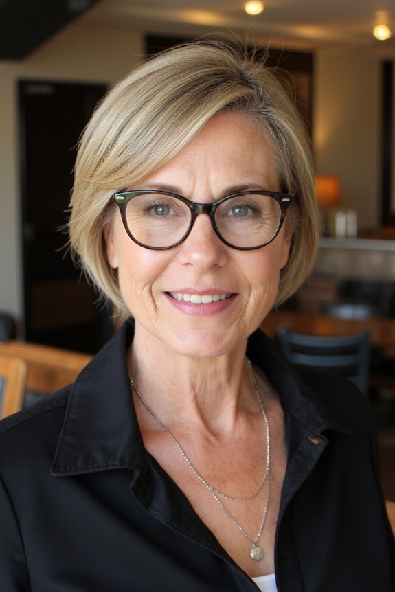 31+ Best Short Hairstyles for Women Over 50 With Glasses in 2025 67 soft highlights for short hair