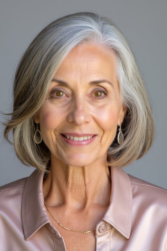 30+ Volumizing Short Hairstyles for Women Over 70 With Fine Hair in 2025 2 soft layered bob hairstyle