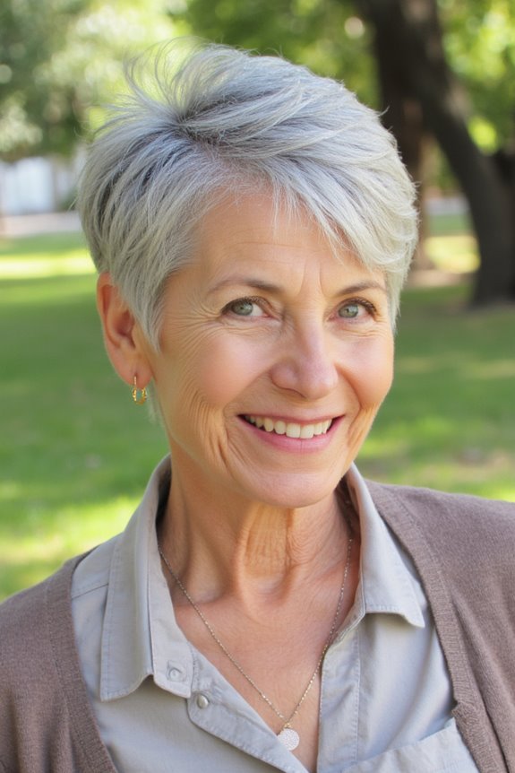 23+ Perfect Pixie Haircuts for Women Over 70 to Pull Off in 2025 9 soft layered pixie maintenance