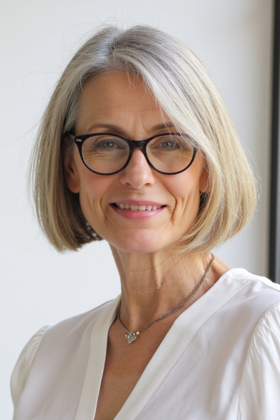 31+ Best Short Hairstyles for Women Over 50 With Glasses in 2025 55 sophisticated classic bob hairstyle