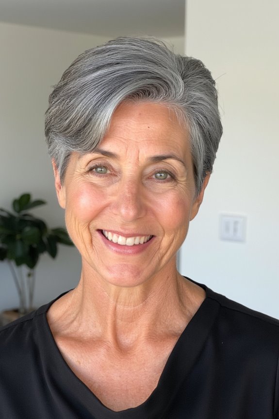 28+ Stylish Wedge Haircuts for Women Over 60 in 2025 66 sophisticated gray wedge haircut
