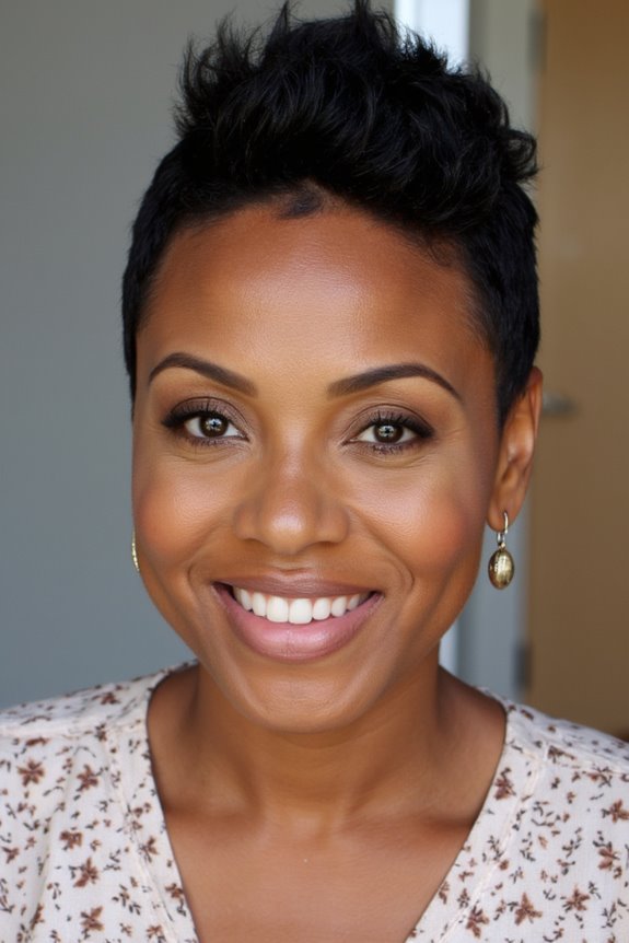 20+ Youthful Short Natural Haircuts for Black Women Over 50 in 2025 20 sophisticated short mohawk style