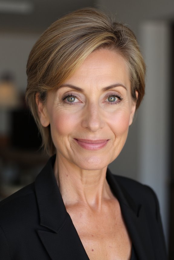 25+ Ladies Over 60 With a Round Face Show How to Rock Short Haircuts in 2025 64 sophisticated side part styles