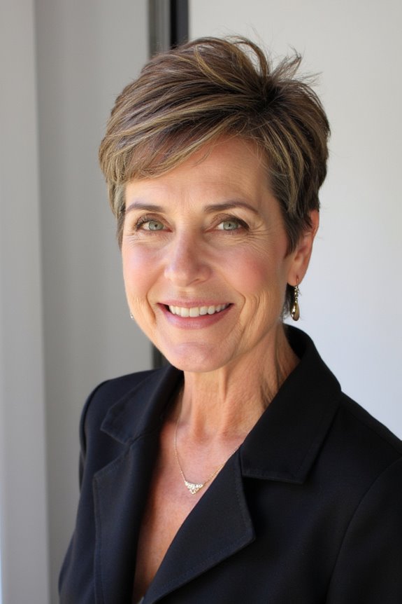20+ Stunning Short Haircuts for Women Over 50 With Thick Hair in 2025 66 sophisticated wispy pixie haircut