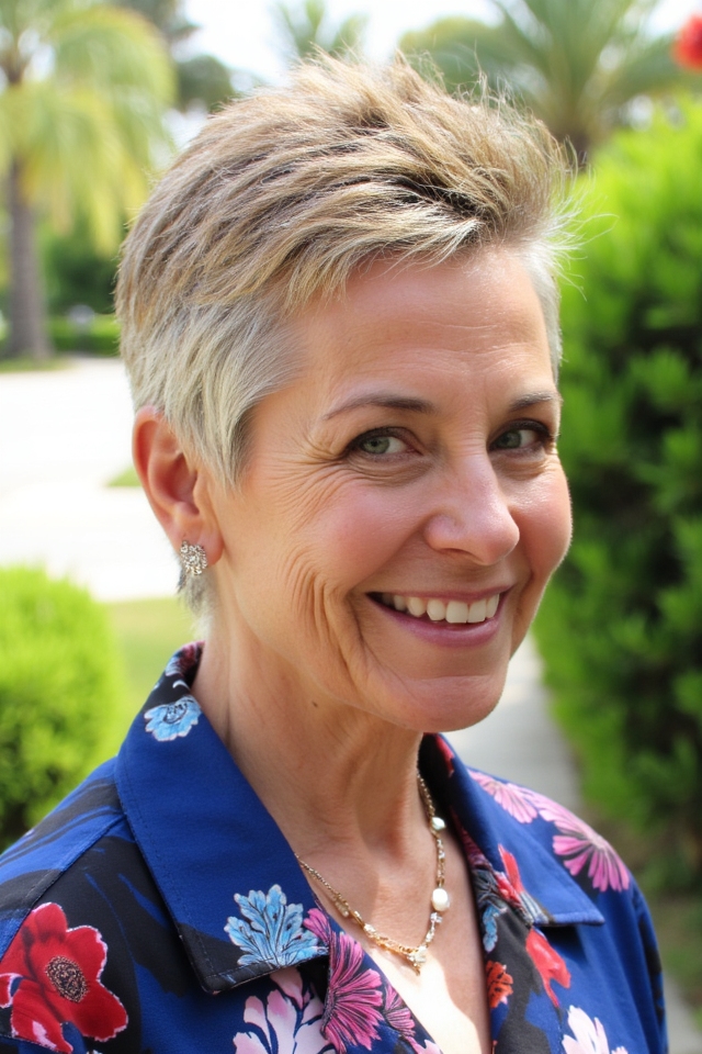 27+ Short Spiky Haircuts for Women Over 60 With Sass in 2025 36 spiky crop with highlights