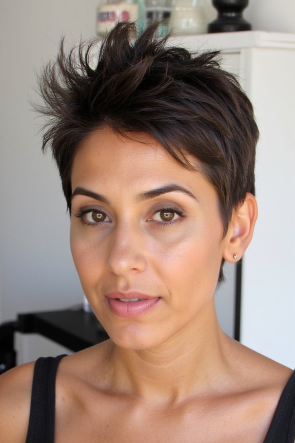 48+ Most Volumizing Pixie Cuts for Thin Hair in 2025 39 spiky pixie cut styling