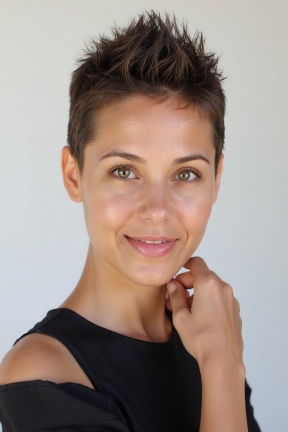 34+ Edgy Pixie Cuts for Women of All Ages and Hair Textures in 2025 67 spiky pixie cut transformation