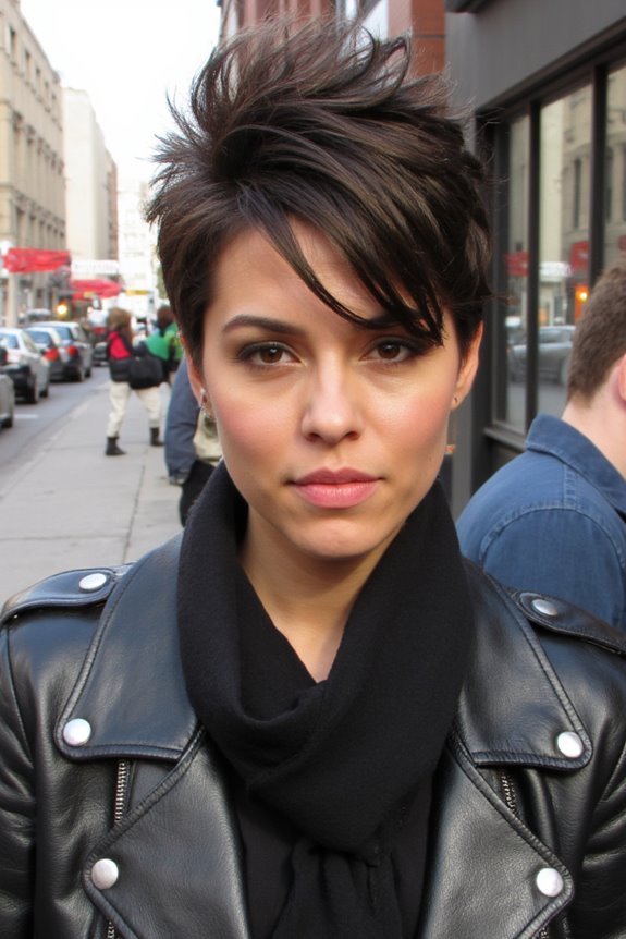 35+ Edgy Short Haircuts for Women Wanting a Bold, New Style in 2025 34 spiky short hair confidence