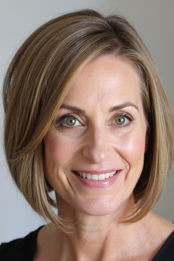 49+ Best Short Hairstyles for Women Over 50 With Fine Hair in 2025 61 stacked bob adds volume