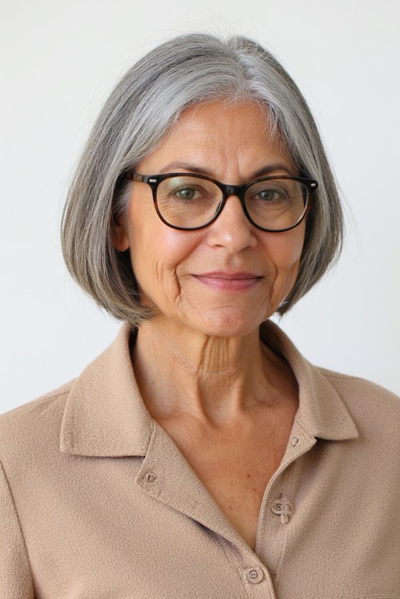 31+ Best Short Hairstyles for Women Over 50 With Glasses in 2025 36 stacked bob for volume