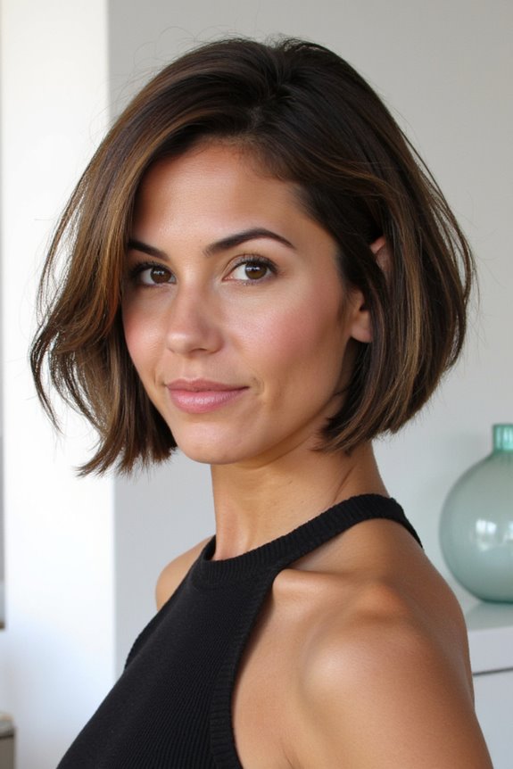 50+ Short Hairstyles for Thin, Fine Hair to Appear Thick & Full in 2025 26 stacked bob with volume