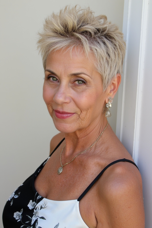 27+ Short Spiky Haircuts for Women Over 60 With Sass in 2025 2 stylish classic short pixie