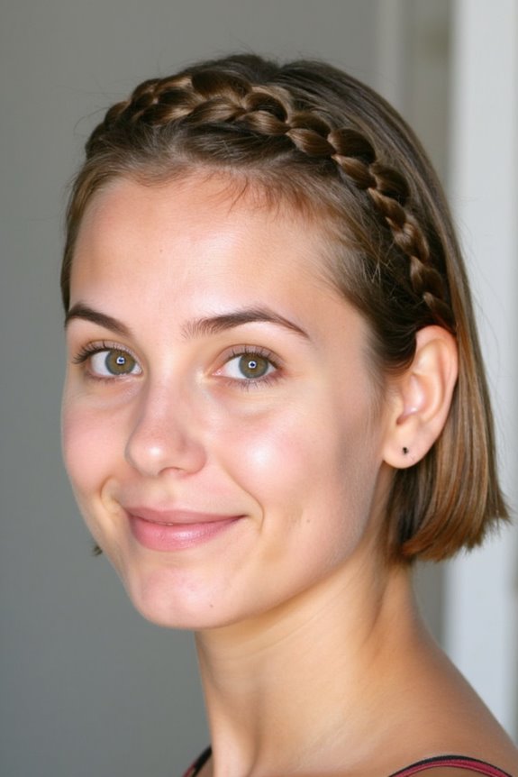 34+ Cutest Braids for Short Hair in 2025 75 stylish half crown braid