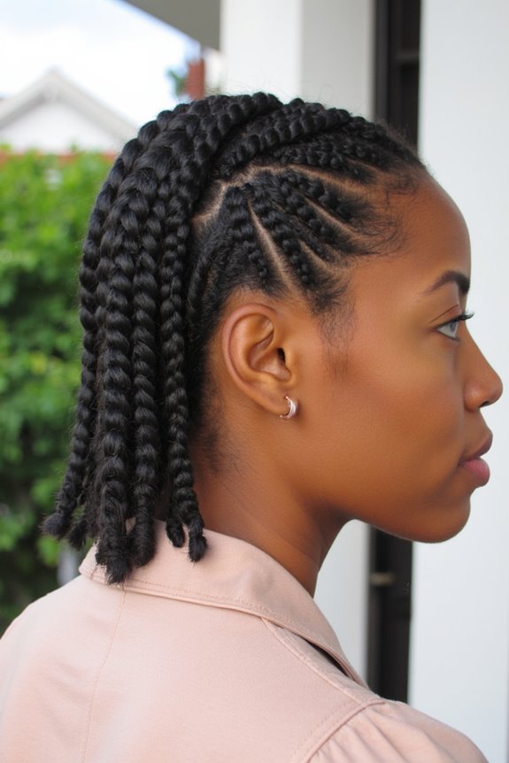 22+ Best Short Box Braids You Have to See in 2025 10 stylish side parted box braids