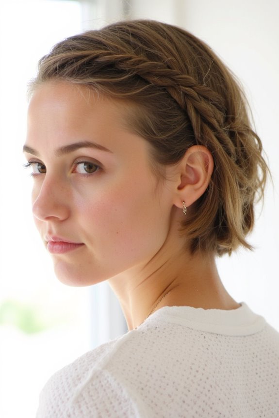 34+ Cutest Braids for Short Hair in 2025 9 stylish side swept braid