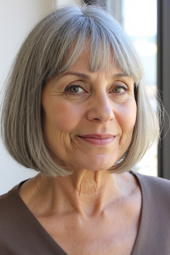 41+ Easy and Stylish Short Bobs With Bangs for Women Over 60 in 2025 81 stylish soft bob bangs