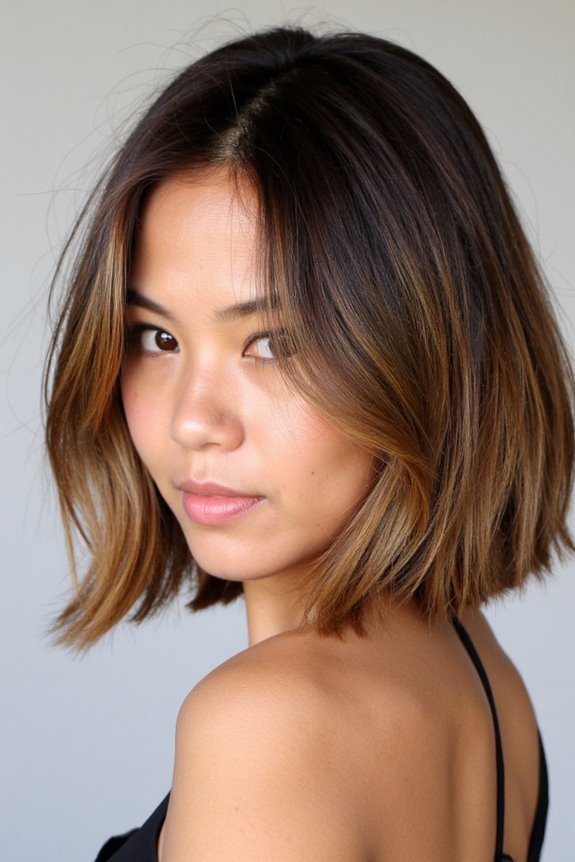 16+ Best Short Hair With Highlights in 2025 6 subtle caramel balayage bob