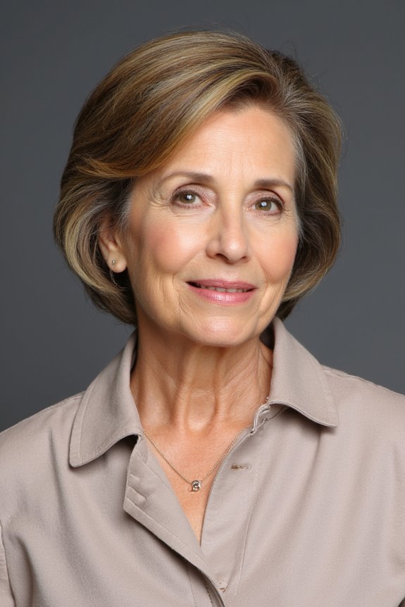 28+ Stylish Wedge Haircuts for Women Over 60 in 2025 24 subtle highlights enhance wedge cut