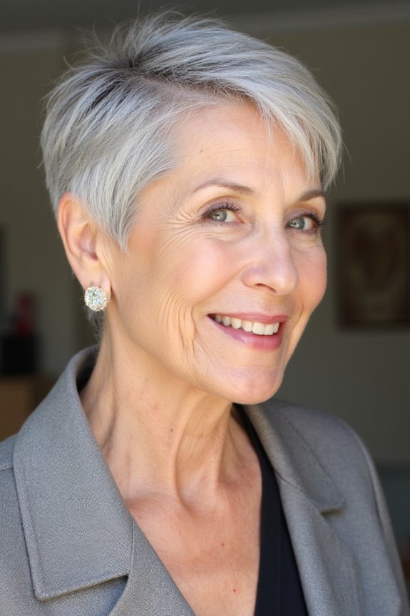 23+ Perfect Pixie Haircuts for Women Over 70 to Pull Off in 2025 62 subtle ombre pixie elegance