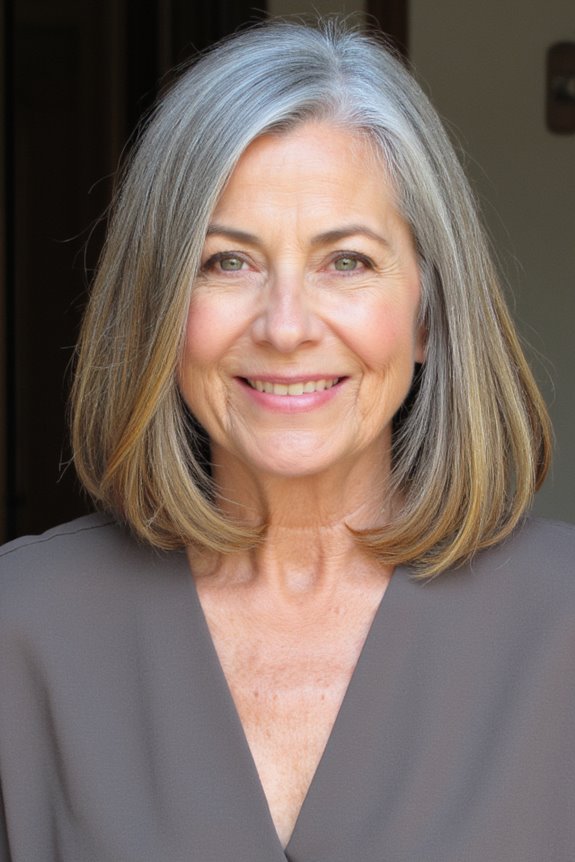 40+ Stunning Chin-Length Hairstyles Every Woman Over 60 Should Try in 2025 87 subtle ombre straight bob