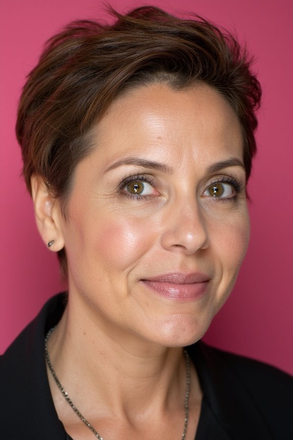 46+ Sexiest Short Hairstyles for Women Over 40 in 2025 38 tapered crop with texture