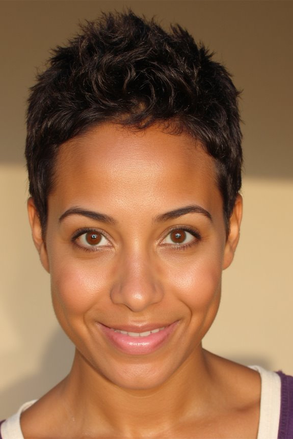 35+ Cutest Curly Pixie Cut Ideas & How to Choose A Flattering One 6 tapered curly pixie hairstyle
