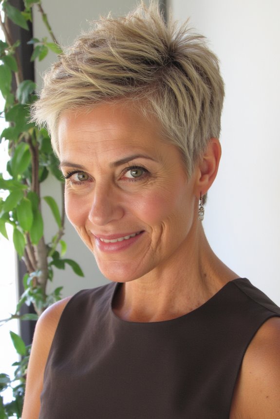 15+ Stylish Pixie Shag Haircuts for Women Over 40 to Try in 2025 30 tapered pixie shag elegance