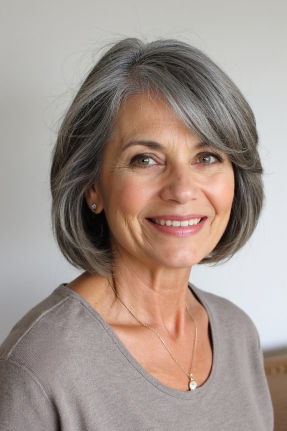 41+ Easy and Stylish Short Bobs With Bangs for Women Over 60 in 2025 152 textured bob with bangs