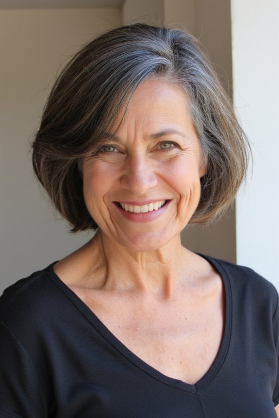 41+ Easy and Stylish Short Bobs With Bangs for Women Over 60 in 2025 69 textured bob with fringe