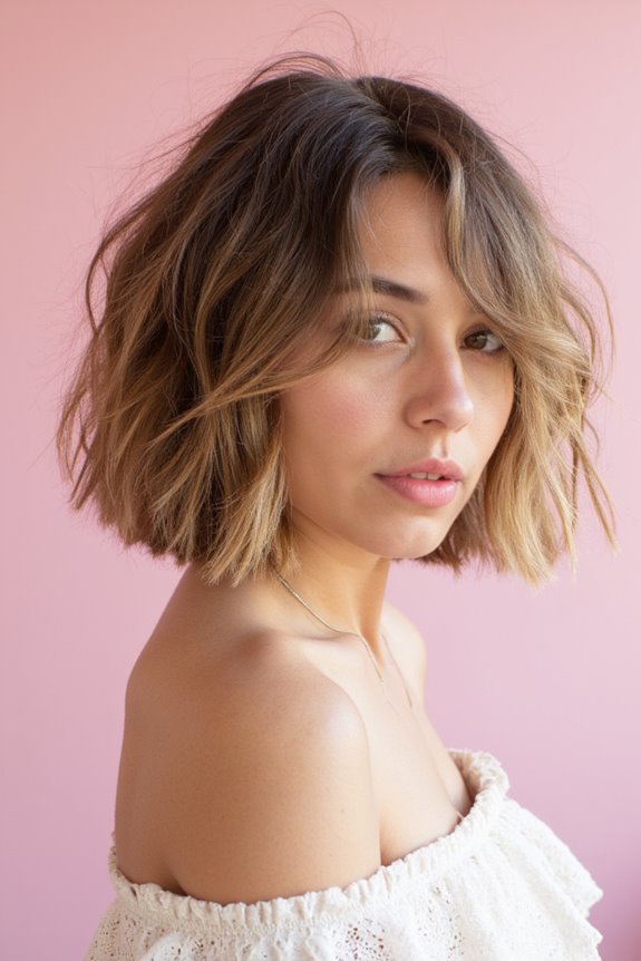40+ Messy Short Hairstyles That Are Effortlessly Chic in 2025 95 textured bob with wispy ends